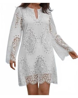 Johnny Was Elandra Shift Dress - Gray