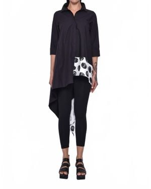 Simply Mila Asymmetrical Flair Tunic - Blue