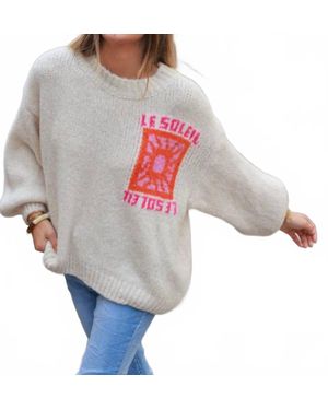 Scandal Italy Soleil Knit Sweater - Gray