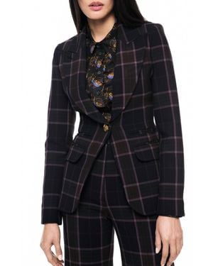 Smythe Hutton Plaid Blazer - Black