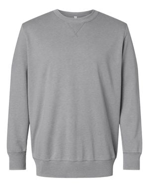 L.A.T Vintage Wash Fleece Crewneck Sweatshirt - Gray
