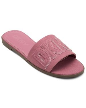 DKNY Willow Slide Slip-On Flats Sandal - Pink