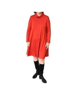 Kozan Loto Long Sleeve Dress - Red