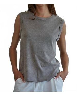 By Together Margaret Perfect Top - Gray