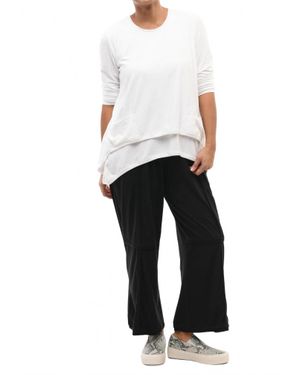 Tulip Clothing Nico Pullover Top - White