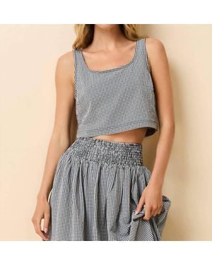 Solid & Striped Anise Scoop Neck Top - Gray