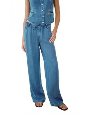 Bella Dahl Drawstring Relaxed Jean - Blue