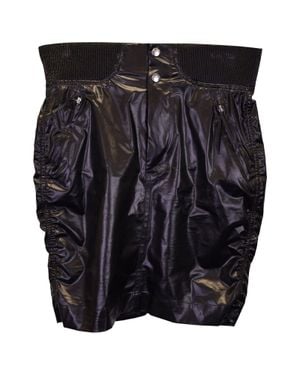 Isabel Marant Edgy Ribbed Silk Mini Skirt - Black