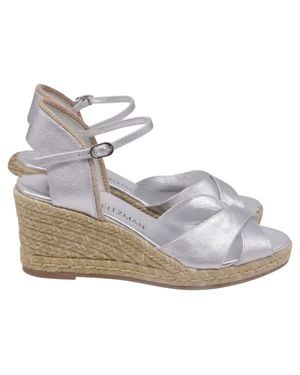 Stuart Weitzman Mirela Ii Espadrille Wedge - Metallic