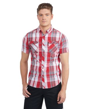 Ecko' Unltd Worker Short Sleeve Woven Shirt - Red
