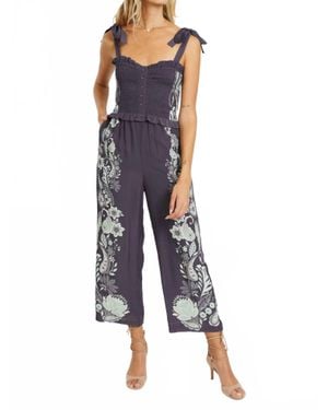 Caballero Rose Jumpsuit - Blue