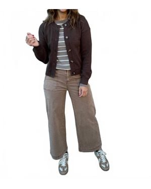 Thread & Supply Eliza Full Button Cardigan - Black