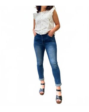 Risen Taylor High Rise Basic Skinny Jeans - Blue