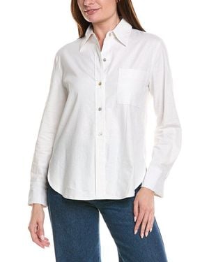 Vince Easy Linen-Blend Shirt - White