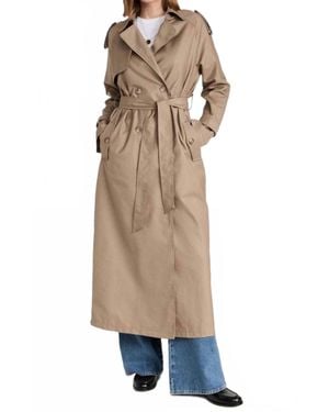 Lioness Full Length Trench Coat - Natural