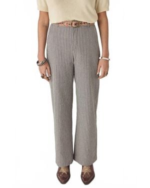 MAISON HOTEL Ralph Shadow Thread Pants - Gray