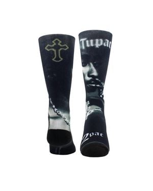 Perri's Socks Tupac Smock Socks - Black