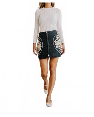 LOVE THE LABEL Ayla Mini Skirt - Black