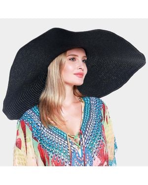 Fashnzfab Fashion Solid Straw Sun Hat - Blue