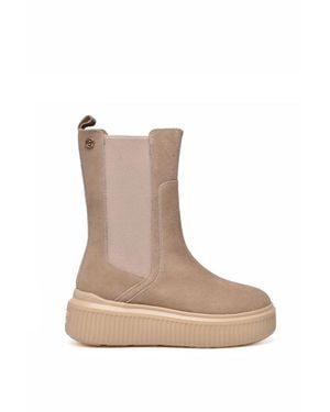 Janet & Janet Leather Suede Boots - Multicolor