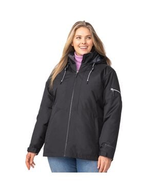 Free Country Plus Size Back Of Bell 3-In-1 Systems Jacket - Black