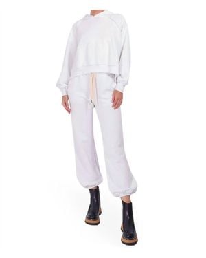 NSF Shane Billow French Terry Sweatpant - White