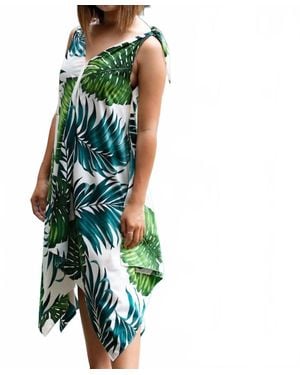 Coradorables Monstera Handkerchief Dress - Green