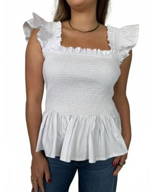 Phie Collective Poplin Riza Top - Gray