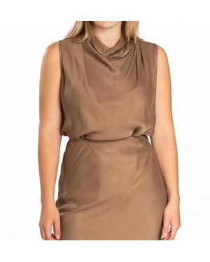 Suncoo Logan Sleeveless Top - Brown