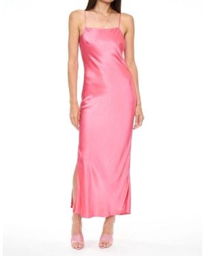 Pistola Mari Midi Slip Dress - Pink