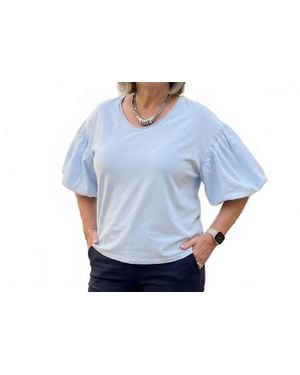 Made In Italy The Soft Statement Everyday Top - Blue