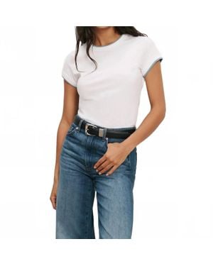 Veronica Beard Devin Crewneck T-Shirt - Blue