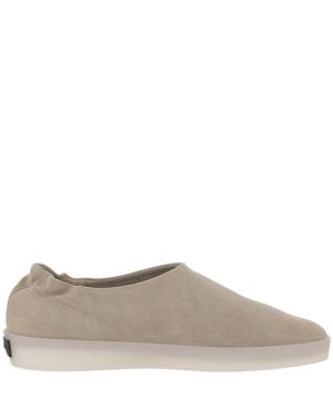 Fear Of God Suede Mules With Round Toe And Aesthetic - Gray