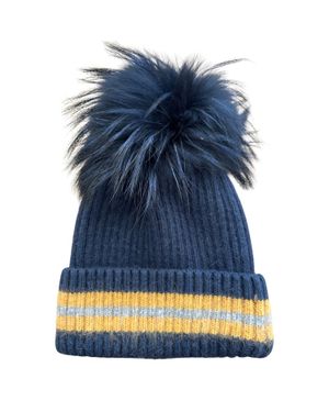 Amanda Uprichard Striped Hat - Blue