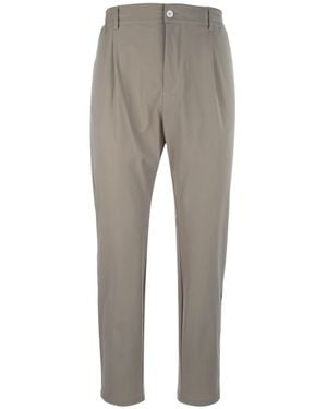 Cruna Muted Relaxed Fit Tapered Pants - Gray