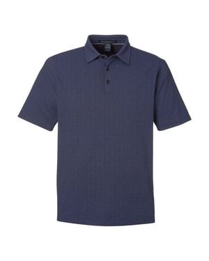Devon & Jones Crownlux Performance Geo Polo - Blue