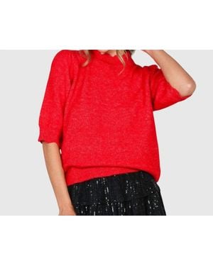 Vine & Love Cherry Crush Sweater Top - Red