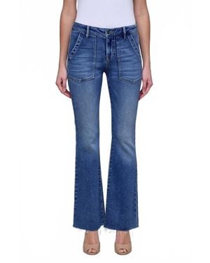 Hidden Jeans Happi Mid-Rise Flare Jeans - Blue
