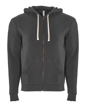 Next Level Santa Barbara Full-Zip Hoodie - Gray