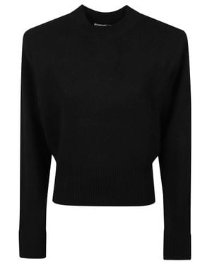 IRO Cropped Sweater With Ribbed Detailing - Black