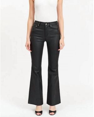 DAZE Heartbreaker Flare Coated Denim - Black