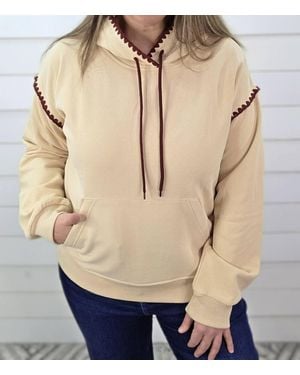 Staccato Stitched Hoodie - Natural