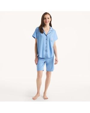 Nautica Bermuda Short Pajama Set - Blue