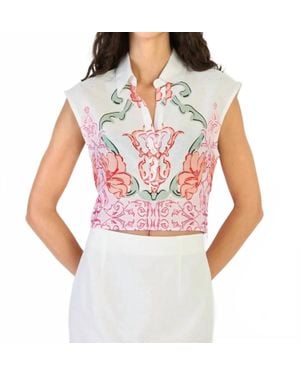Beyond By Vera Alba Top - White