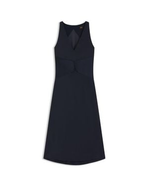 BOSS Gathered-Front Dress - Blue