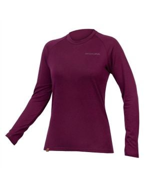 Endura Inc Baabaa Blend Long Sleeve Baselayer Jersey Top - Purple