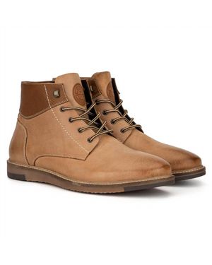 NEW RESERVED FOOTWEAR NEW YORK men\'s kappa leather dress boots in brown Reserved Footwear New York Men main image 3