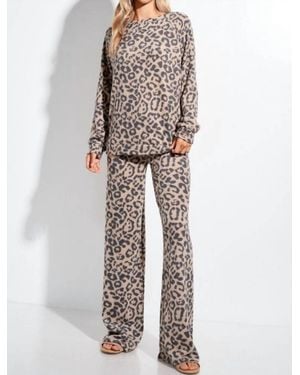 Phil Love Leopard Loungewear Set - White