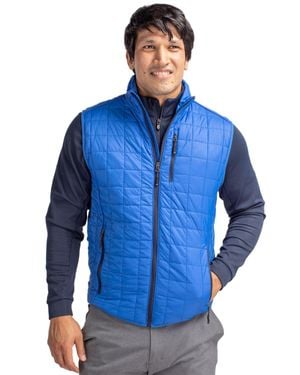 Cutter & Buck Rainier Primaloft Eco Insulated Full Zip Puffer Vest - Blue