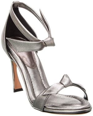 Alexandre Birman Clarita 85 Leather Sandal - Metallic